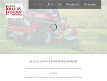 Tablet Screenshot of clovislawnpower.com